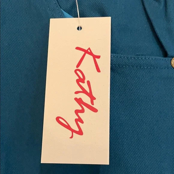 Kathy NWT Teal Women's Jeggings pull on pant - Picture 2 of 7